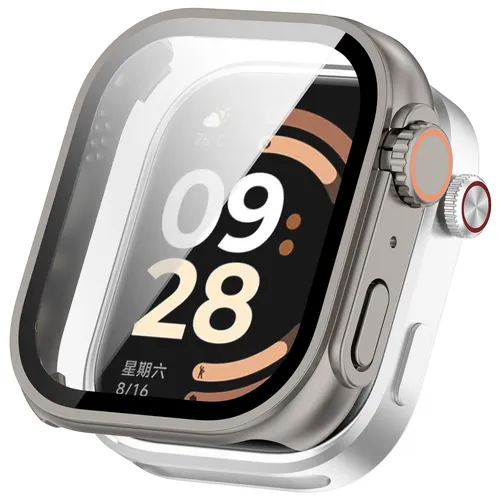 Schutzglas Hülle für Xiaomi Redmi Watch 6 im Ultra 3 Design Cover 9H Titan