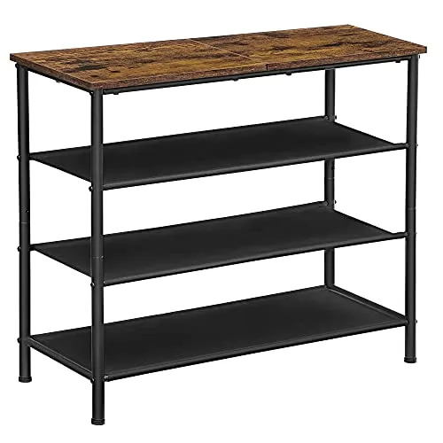 Schuhregal Schuhschrank Standregal mit 5 Ebenen - Schmaler Schuhschrank mit 5 Ebenen, ideal für Flure. Bietet Platz für bis zu 15 Paar Schuhe und sorgt für Ordnung im Eingangsbereich.