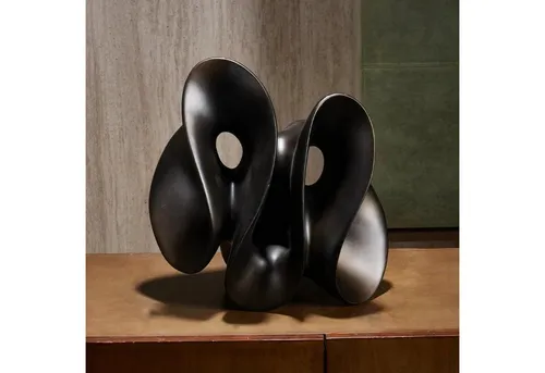 Quality Elegance Skulptur Exklusive Abstrakte Luxus-Skulptur – Handgefertigtes aus Resin (1 St)