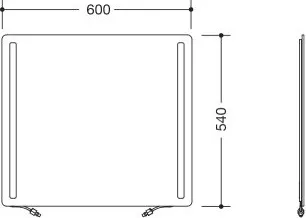 HEWI 801.01.E02 Verbundspiegel LED plus von HEWI