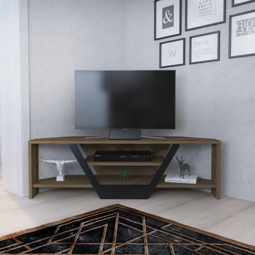 Skye Decor Sares RTC TV-Schrank - Eleganter TV-Ständer aus 100% melaminharzbeschichteten Spanplatten, ideal für Fernseher bis 55 Zoll, mit großzügigem Stauraum für Ihr Entertainment-Equipment.