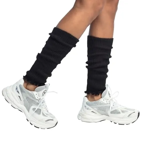 Boland - Beinwärmer für Erwachsene, Unifarben, Einheitsgröße, Stulpen, Socken, Overknees, 80er Jahre, Kostüm, Karneval, Mottoparty