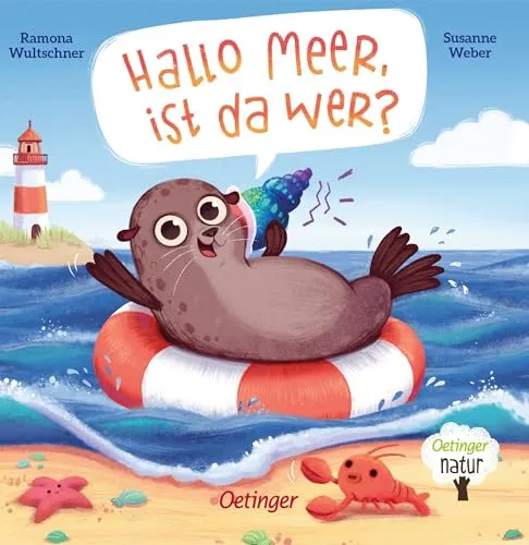 Hallo Meer, ist da wer?: Nachhaltig hergestelltes Öko-Pappbilderbuch für die Kleinsten (Oetinger natur)