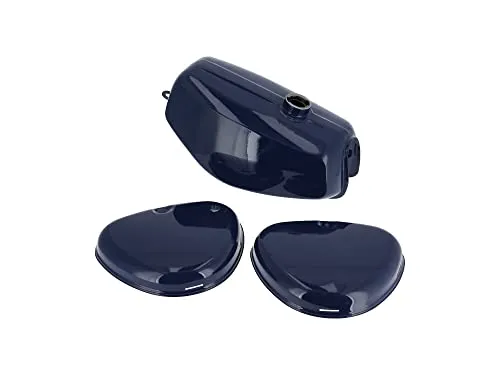Produktbild Set: Tank + Seitendeckel in Dunkelblau RAL 5013 für Simson S50, S51, S70