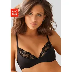 Produktbild Büstenhebe PETITE FLEUR GOLD, Damen, Gr. 80, Cup A, schwarz, Microtouch, Obermaterial: 60% Polyamid, 35% Polyester, 5% Elasthan, BHs BH Dekolleté BH Büstenhebe, mit variabler Spitze im Brustbereich, sexy Dessous, Reizwäsche
