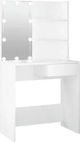 vidaXL Schminktisch mit LED-Beleuchtung und Stauraum von vidaXL