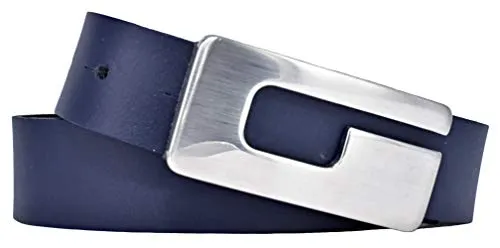 Modischer Koppelgürtel BERND GÖTZ, Damen, Gr. 85, blau (marine) - Damen Gürtel aus hochwertigem Rindsleder, stufenlos verstellbar mit modischer Koppelschließe im G-Look. Ideal für Jeans oder Röcke – der perfekte Begleiter für stilvolle Freizeit-Outfits.