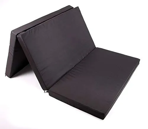 Mayaadi-Home Premium Schlafauflage für Caddy & Combo Life | Klappmatratze 200x120x6 cm, Schwarz | Faltbare Matratze für Bus, Kaltschaum Matratze Camping