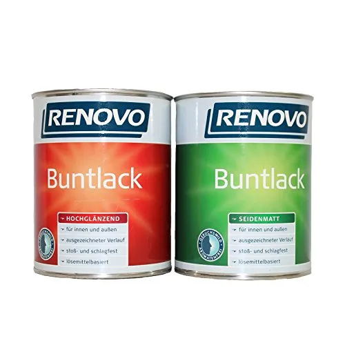 2,5L Renovo Kunstharzlack Buntlack Lack RAL 8017 schokobraun hochglänzend