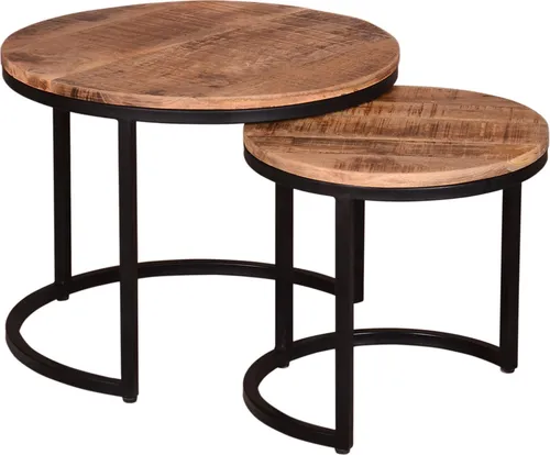 Couchtisch 2er Set Fermo Mango natur von Mr. Deko