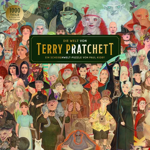 Die Welt von Terry Pratchett - 1000-teiliges Puzzle mit ikonischen Figuren, illustriert von Paul Kidby, für Fans der Scheibenwelt
