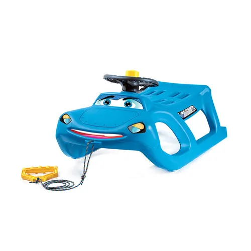 ZIGI-ZET Kinderschlitten Schlitten Lenkrad 3+ Jahre Blau