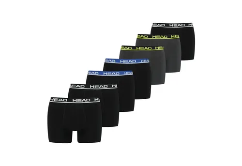 Head Herren Boxer Boxershort Unterhose 7er Pack - Bequeme Passform und elastischer Bund - Herren-Boxershorts im praktischen 7er Pack für die ganze Woche. Die Boxershorts bieten optimale Passform und Bewegungsfreiheit, ideal für Alltag und Sport.