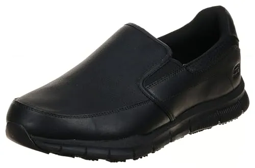 Skechers Herren NAMPA Groton Slipper - Bequemer Slipper mit Memory-Schaum - Slipper & Mokassins für Herren, EN ISO 20347:2012 zertifiziert, rutschfest mit lockerer Passform für höchsten Tragekomfort.