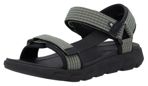 RIEKER SPORT Orlando Herren Sandale, Gr. 41, grün - Wanderschuhe, sportliche Outdoorsandale mit weichem Fußbett und Maschinenwäsche, ideal für den Sommer und aktive Tage im Freien.