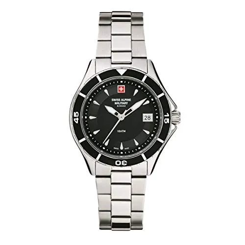 Swiss Alpine Military Nautilus Lady SAM7740.1137 - Elegante Damenuhr - Herrenuhren mit Swiss Made Qualität, 10 ATM wasserdicht und stilvollem Edelstahlarmband für jeden Anlass.