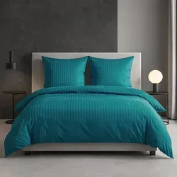 TRAUMSCHLAF Bettwäsche Stripe, Mako Satin, 2-teilig, blau in blau von Traumschlaf