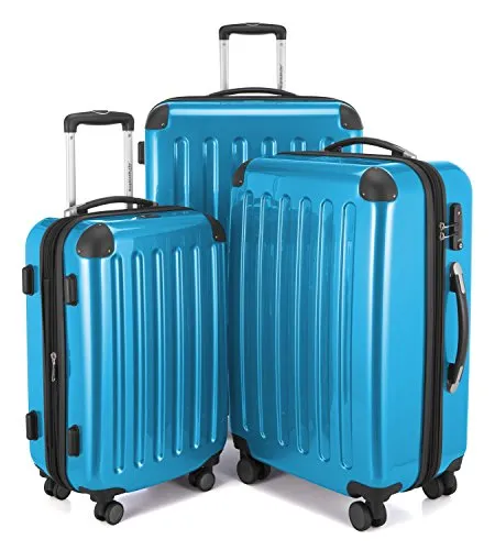 Hauptstadtkoffer Unisex Hk-8278tsa Gepäck- Koffer-Set, Cyanblau, Set