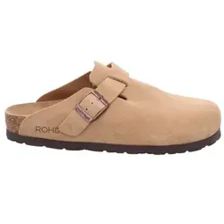 Rohde ALBA Damen Clogs - Bequeme Pantoletten für Freizeit und Garten - Clogs für Damen aus Velourleder mit Lederfutter und flacher EVA-Sohle, ideal für Komfort und Stil im Alltag.