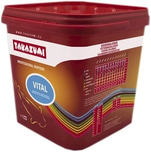 TAKAZUMI Vital 4,5 mm Immunsystem Gesundheits Koi Futter Fisch Teich - 2,5 kg