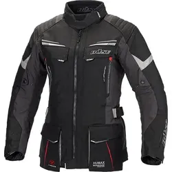 Büse LAGO PRO Textiljacke schwarz Damen 42 - Motorradjacke mit HUMAX® Klimamembran – wasser- und winddicht sowie atmungsaktiv. Entnehmbares Thermofutter und Sicherheitsprotektoren sorgen für höchsten Komfort und Schutz auf jeder Fahrt.