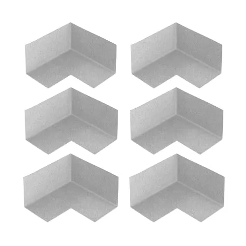Isolbau Innenecke P3 Grau - 6 Stück - Wasserdichtes Eck-Dichtband für Sanitär, Dusche, Bad, Fliesen, Balkon Eckabdichtung Dichtecke Abdichtung für Innen- & Außenbereich