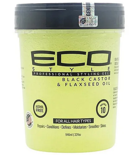 Eco Styler Haargel Eco Style Professional Styling Gel Black Castor & Flaxseed Oil 946ml