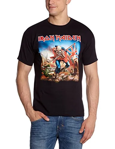 Collectors Mine Herren T-Shirt Iron Maiden-Trooper, Gr. 52 (XL), Schwarz (Schwarz)