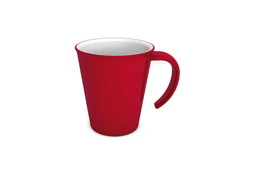 Ornamin Tasse Kaffeepott, Kaffeebecher, Campingbecher, Kaffetasse aus Kunststoff, 1-tlg., Bisphenol-A-frei (BPA-frei), bruchstabil, 100% Made in Germany