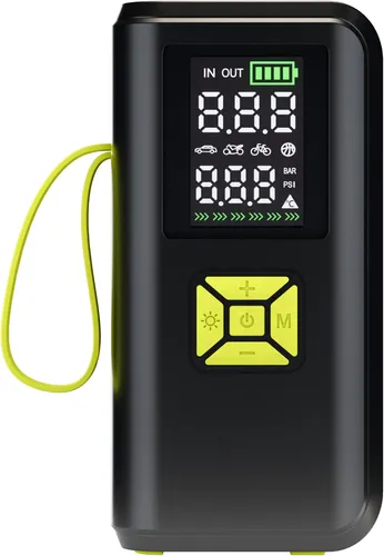 Goobay Tools Akku-Kompressor – Tragbare Luftpumpe mit LED