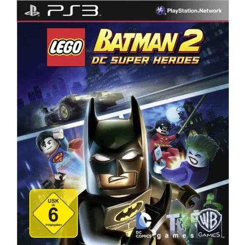 LEGO Batman 2 - DC Super Heroes für PS3 - Action-Adventure-Spiel, in dem Batman und Robin mit Superhelden wie Superman gegen Joker und Lex Luthor kämpfen. Erlebe erstmals sprechende LEGO-Minifiguren und erkunde ein riesiges Gotham City!