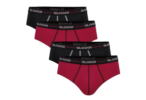 sloggi Slip Herren Slip 4er Pack Baumwollmischung (Packung, 4er Pack)