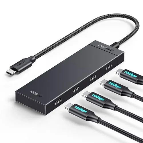 UGREEN USB C Hub 10 Gbps – Hochgeschwindigkeits Adapter mit 4 USB C 3.2 Ports