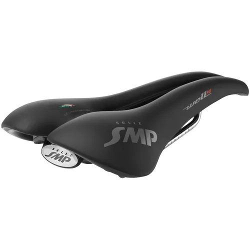 SMP Selle Well M1 Sattel Schwarz One Size - Fahrradsättel mit patentiertem ergonomischen Design für maximalen Komfort, keine Taubheitsgefühle und optimale Bewegungsfreiheit in niedriger Position.
