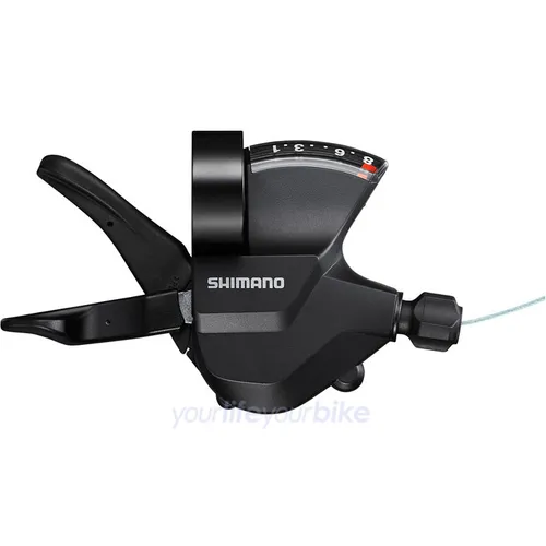 Shimano SL-M315 Schaltgriff mit Klemmschelle - Hochwertiger Schaltgriff SL-M315 von Shimano für 2- bis 8-fach Schaltungen, ideal für präzise Gangwechsel und optimalen Fahrkomfort. Perfekt für Fahrradenthusiasten!