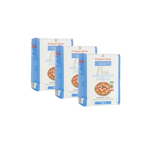 Frießinger Mühle Napoletana La Verace Pizzamehl Tipo 00 1 kg (3er Pack)