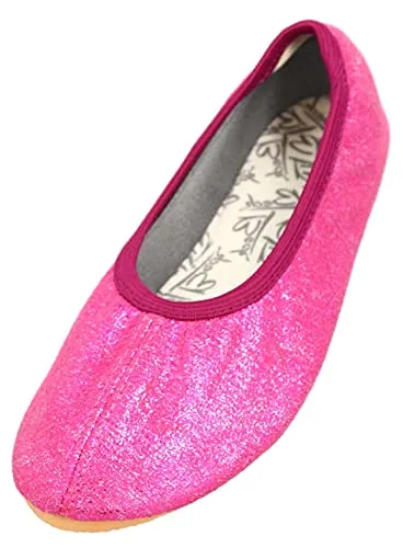 Beck Mädchen Basic Glitzer Gymnastikschuhe, Pink, 26 EU in pink von Beck