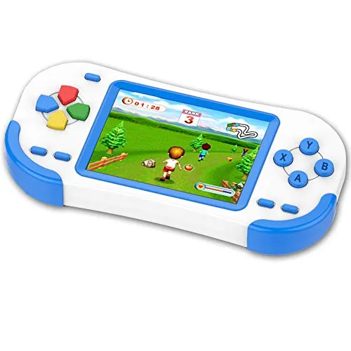 ZHISHAN Tragbare Handheld Spielekonsole mit 220 Retro Spielen - Handkonsolen mit 220 klassischen 16-Bit Spielen für unendlichen Spielspaß. Perfekt für Kinder und Erwachsene, ideal als interaktives Geschenk!