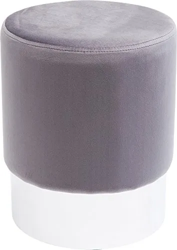 Kare Design Polsterhocker Cherry Brass, Hellgrau/Silber in grau von KARE