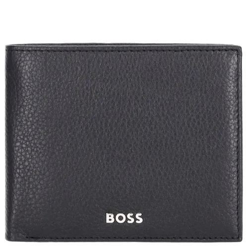 BOSS Querbörse Herren Classic HLN grained black - Elegante Querbörse für Herren, aus hochwertigem genarbtem Leder, bietet stilvolle Aufbewahrung für Karten und Bargeld.