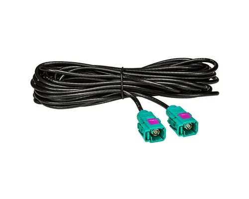 tomzz Audio Fakra Antennen-Verlängerung 6m 600cm Fakra (F) Buchse auf Fakra (F) B KFZ Adapter