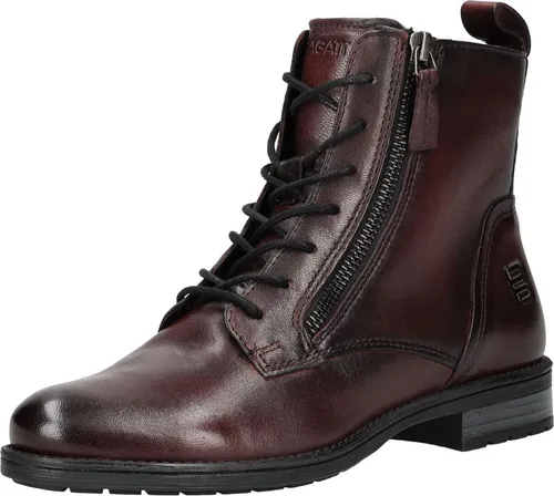 BAGATT Schnürstiefelette Leder - Damen Gr. 40 in Bordeaux - Wanderschuhe mit elegantem Design und hohem Tragekomfort. Warmes Futter und flexible Laufsohle bieten perfekten Komfort für kühle Tage.