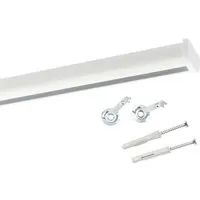 Deco-Raum Gardinenschiene auf Maß Aluminium - Einzelfensterstangen – Maßanfertigung von 60cm bis 600cm, perfekte Passform für Ihr Fenster mit hochwertiger Aluminium-Qualität und einfachem Befestigungsmaterial.