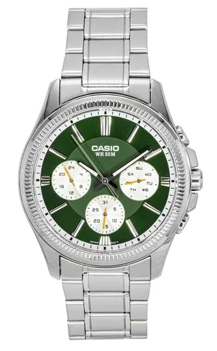 Casio MTP-1375D-3AVDF Herren Analog Quarz Uhr - Elegante Herren-Armbanduhr mit robustem Metallarmband und präzisem Quarzwerk, ideal für stilbewusste Männer.