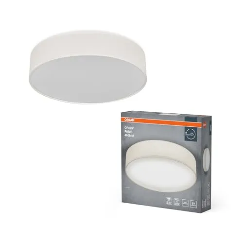 OSRAM ORBIS PARIS Deckenleuchte 480mm - Beige Deckenleuchte mit 3XE27-Sockel, ideal für Innenräume, smart kompatibel und vereint klassisches Design mit moderner Technologie.