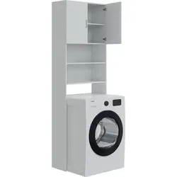 Platzsparender Waschmaschinenschrank in Weiß