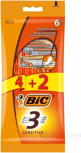 Bic Maq Af Sensitive 3H 100g - Pack of 4+2 von BIC