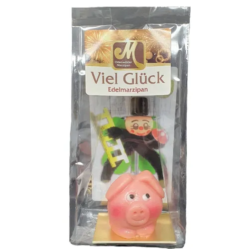 Odenwälder Marzipan Glücksschwein Sylvester Glücksbringer 30g