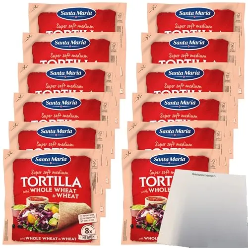 usy Bundle für Santa Maria Tortillia Whole Wheat VPE (12x320g Packung) + usy Block
