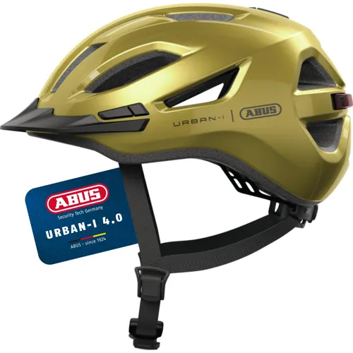 Abus Urban-I 4.0 Fahrradhelm in Honey Yellow, Größe L in gelb von ABUS